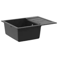 Kriauklė Juoda 620 x 500 mm 80% Kvarcas ir 20% Derva