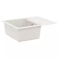 Kriauklė Balta 620 x 500 mm 80% Kvarcas ir 20% Derva