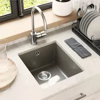 Kriauklė Pilka 370 x 460 mm 80% Kvarcas ir 20% Derva