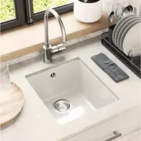 Kriauklė Balta 370 x 460 mm 80% Kvarcas ir 20% Derva