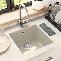 Kriauklė Smėlio 430 x 460 mm 80% Kvarcas ir 20% Derva