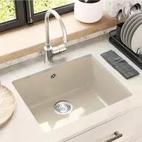 Kriauklė Smėlio 530 x 460 mm 80% Kvarcas ir 20% Derva