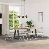 Sulankstoma kėdė 8 pcs Balta ir pilka 48 x 43,5 x 81 cm