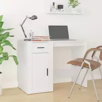 Rašomasis stalas, baltos spalvos, 100x49x75cm, apdirbta mediena