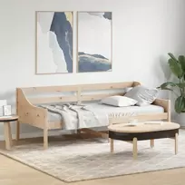 Lova be čiužinio, 90x200cm, pušies medienos masyvas