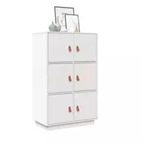 Komoda, balta, 67x40x108,5cm, pušies medienos masyvas