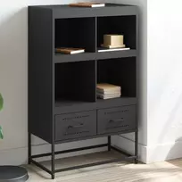 Komoda, juodos, 68x39x111,5 cm, plienas
