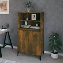 Komoda, dūminio ąžuolo spalvos, 60x36x110cm, apdirbta mediena