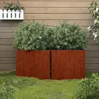 Loveliai, 2vnt., 42x40x39cm, Corten plienas