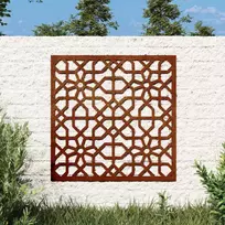 Sodo sienos dekoracija, 55x55cm, corten plienas