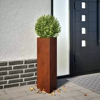 Sodo lovelis, 30x26x75cm, Corten plienas