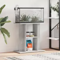 Akvariumo stovas, betono pilkas, 60x30x60cm, inžinerinė mediena