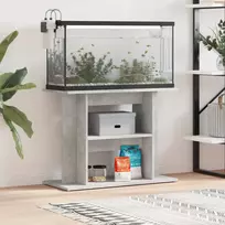 Akvariumo stovas, betono pilkas, 80x35x60cm, inžinerinė mediena