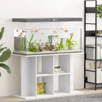 Akvariumo stovas, baltos spalvos, 100x40x60cm, apdirbta mediena
