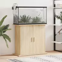 Akvariumo stovas, sonoma ąžuolo spalvos, 81x36x73cm, inžinerinė mediena