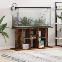 Akvariumo stovas, dūminio ąžuolo, 120x40x60cm, apdirbta mediena