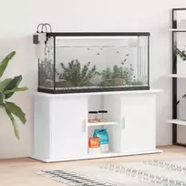 Akvariumo stovas, baltos spalvos, 121x41x58cm, apdirbta mediena