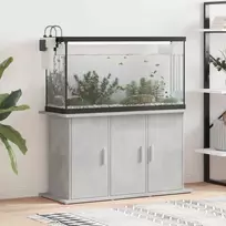 Akvariumo stovas, betono pilkas, 101x41x58cm, inžinerinė mediena