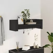 Sieninė lentyna, juodos spalvos, 100x35x30,5cm, MDP