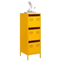 Highboard Garstyčių geltona 39x35x103,5 cm Plienas