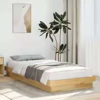lovos rėmas be čiužinio 75x190 cm ąžuolo masyvo