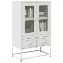 Komoda, baltos spalvos, 68x39x111,5 cm, plienas