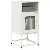 naktinė spintelė balta 36x39x78 cm šaltai valcuotas plienas