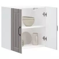 Sieninė virtuvės spinta "Lucca" Pilka Sonoma Engineered Wood