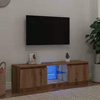 televizoriaus spintelė su LED lemputėmis Artisan ąžuolas