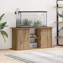 Akvariumo stovas, ąžuolo spalvos, 121x41x58cm, inžinerinė mediena