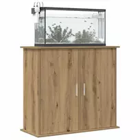 Akvariumo stovas, ąžuolo spalvos, 81x36x73cm, inžinerinė mediena