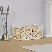 Stovas malkoms, balta, 70x43x34,5 cm, šaltai valcuotas plienas