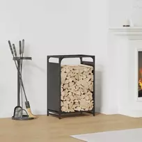 Stovas malkoms, juodos, 44x28x65 cm, šaltai valcuotas plienas