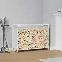 Stovas malkoms, balta, 90x28x65 cm, šaltai valcuotas plienas