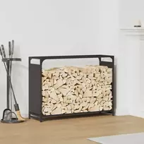 Stovas malkoms, juodos, 90x28x65 cm, šaltai valcuotas plienas