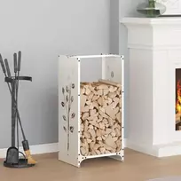Stovas malkoms, balta, 40x30x80 cm, šaltai valcuotas plienas