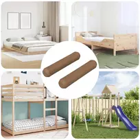 Mediniai kaiščiai 2 pcs Ruda Ø 8 x 35 mm Medienos masyvas