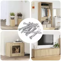 Confirmat varžtai 2100 pcs Sidabro Metalas