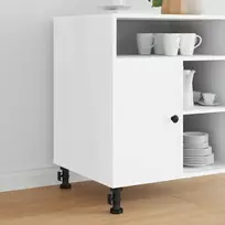 Baldų kojelės Reguliuojamas 2 pcs Juoda 46 x 46 x 128 mm PP