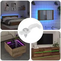 LED Juostos Klipai 23,8 mm 12 pcs Skaidrus Plastikas ir Geležis
