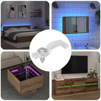 LED Juostos Klipai 23,8 mm 12 pcs Skaidrus Plastikas ir Geležis