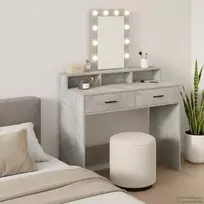 Makiažo stalas Pilka 100 x 41 x 140 cm Apdirbta mediena