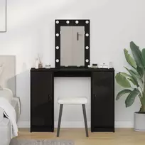 Makiažo stalas Juoda 102 x 33 x 135 cm Apdirbta mediena
