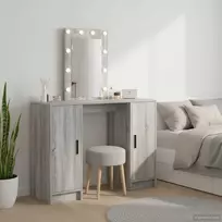 Makiažo stalas Pilka 102 x 33 x 135 cm Apdirbta mediena