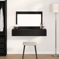Makiažo stalas Juoda 100 x 40 x 70 cm Apdirbta mediena
