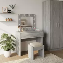 Makiažo stalas Pilka 83 x 40 x 70 cm Apdirbta mediena