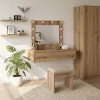 Makiažo stalas su stalčių Ruda 83 x 40 x 70 cm Apdirbta mediena