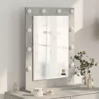 Kosmetinis veidrodis Stačiakampio Betono pilka 70 x 50 x 18 cm