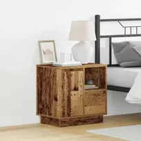 Šalia lovos spintelė 2 pcs Senas medis 50 x 34,5 x 50 cm