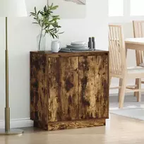 LED Bufetas Dūminio ąžuolo 71 x 34,5 x 75 cm Apdirbta mediena